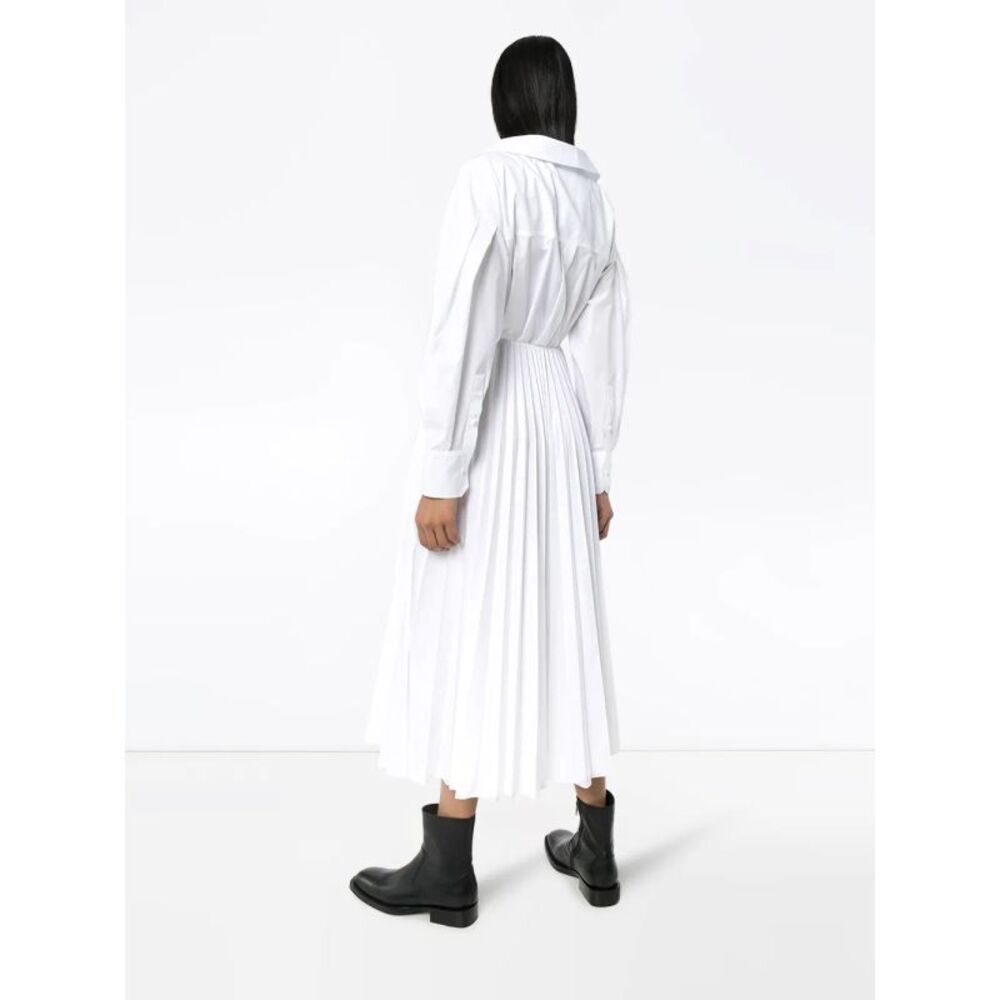 Valentino Garavani Wrap Pleated Shirt Dress